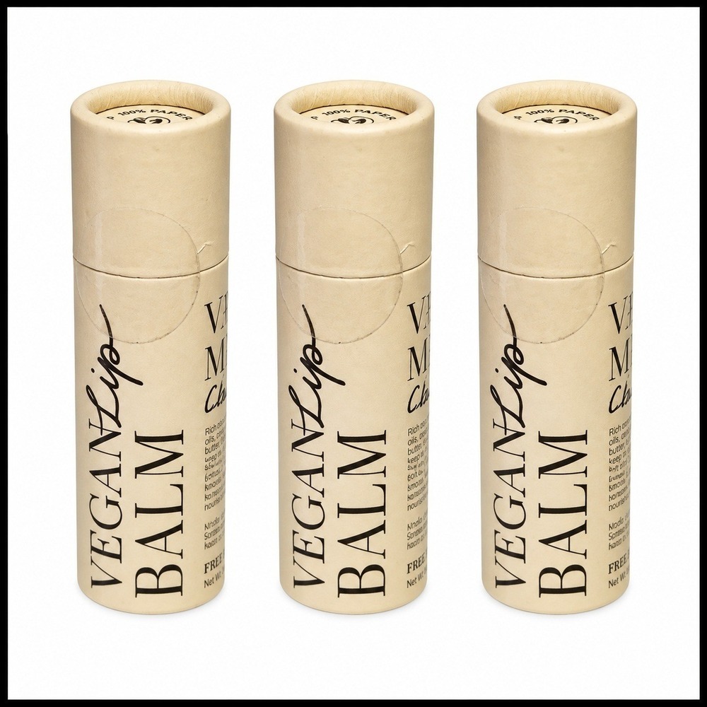 3 x Free People Vegan Vanilla Mint Clear Lip Balm .34 oz NIB Full Size New Seal